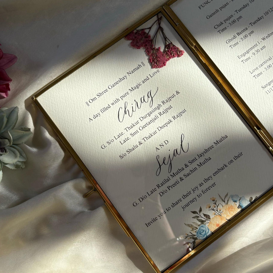 Glass Frame Invite