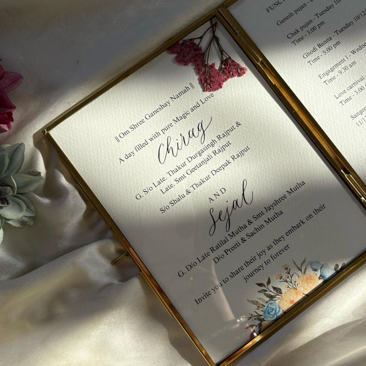 Glass Frame Invite