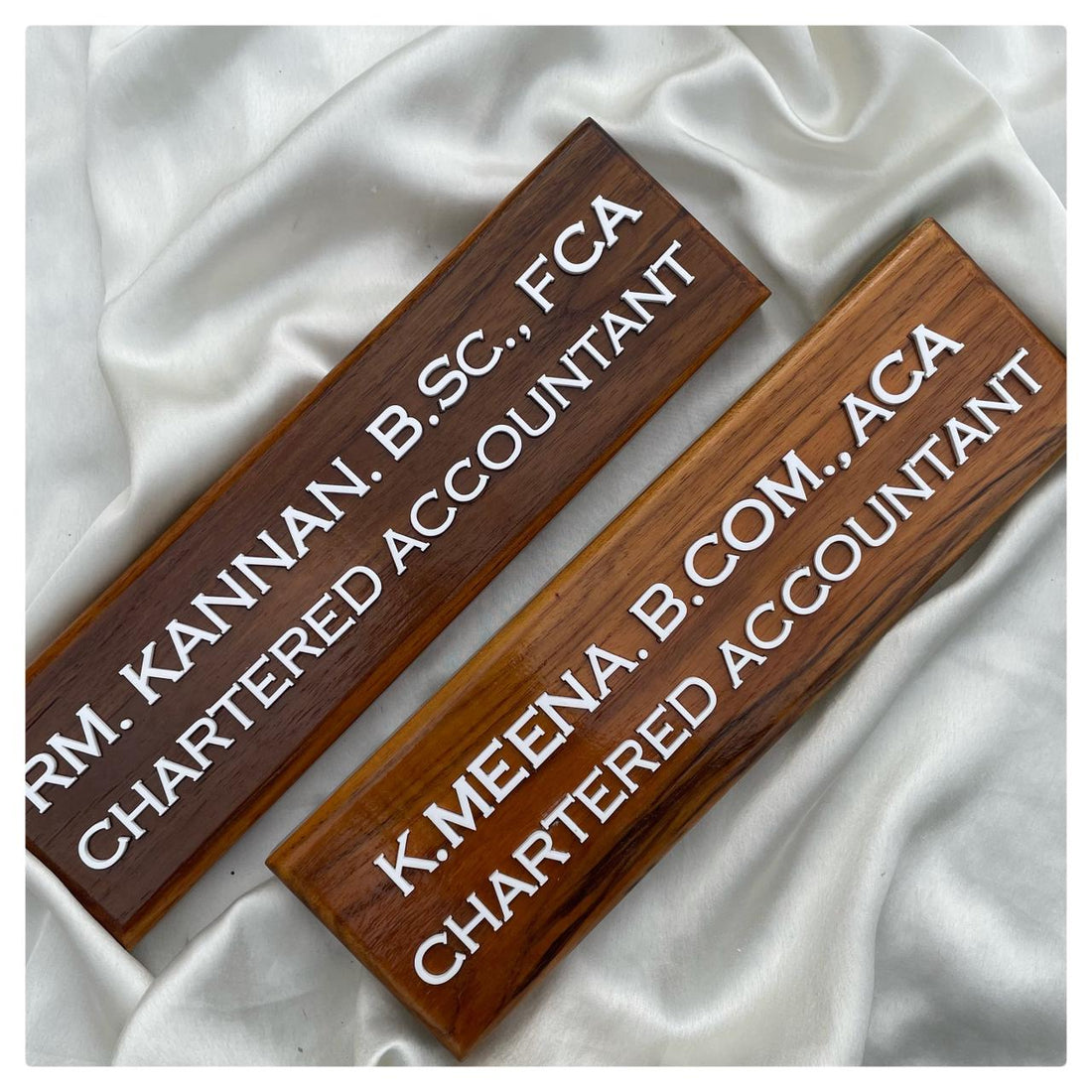 Wooden Nameplate