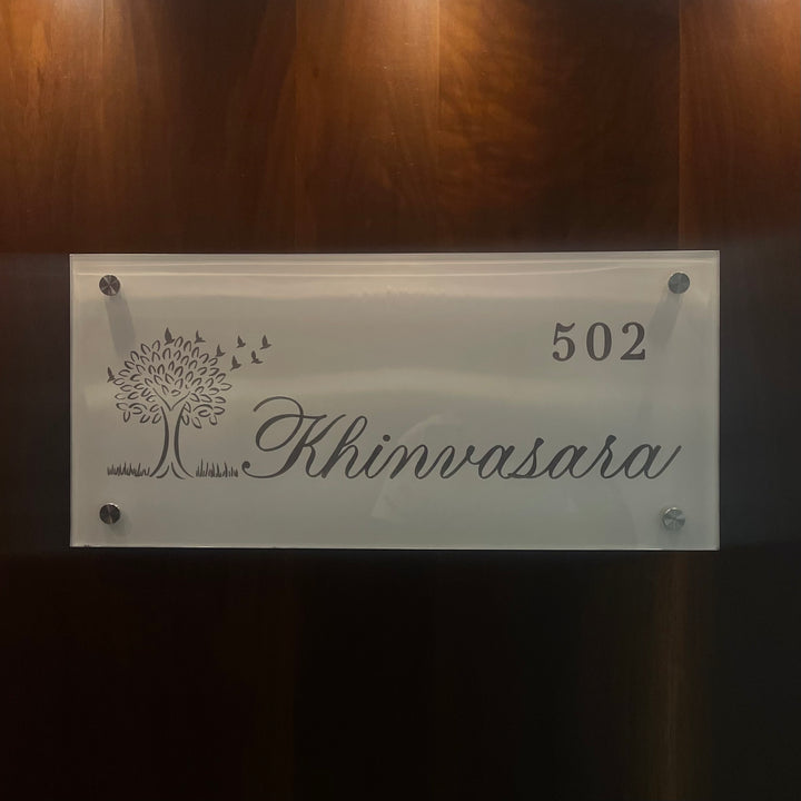 Glass Nameplate